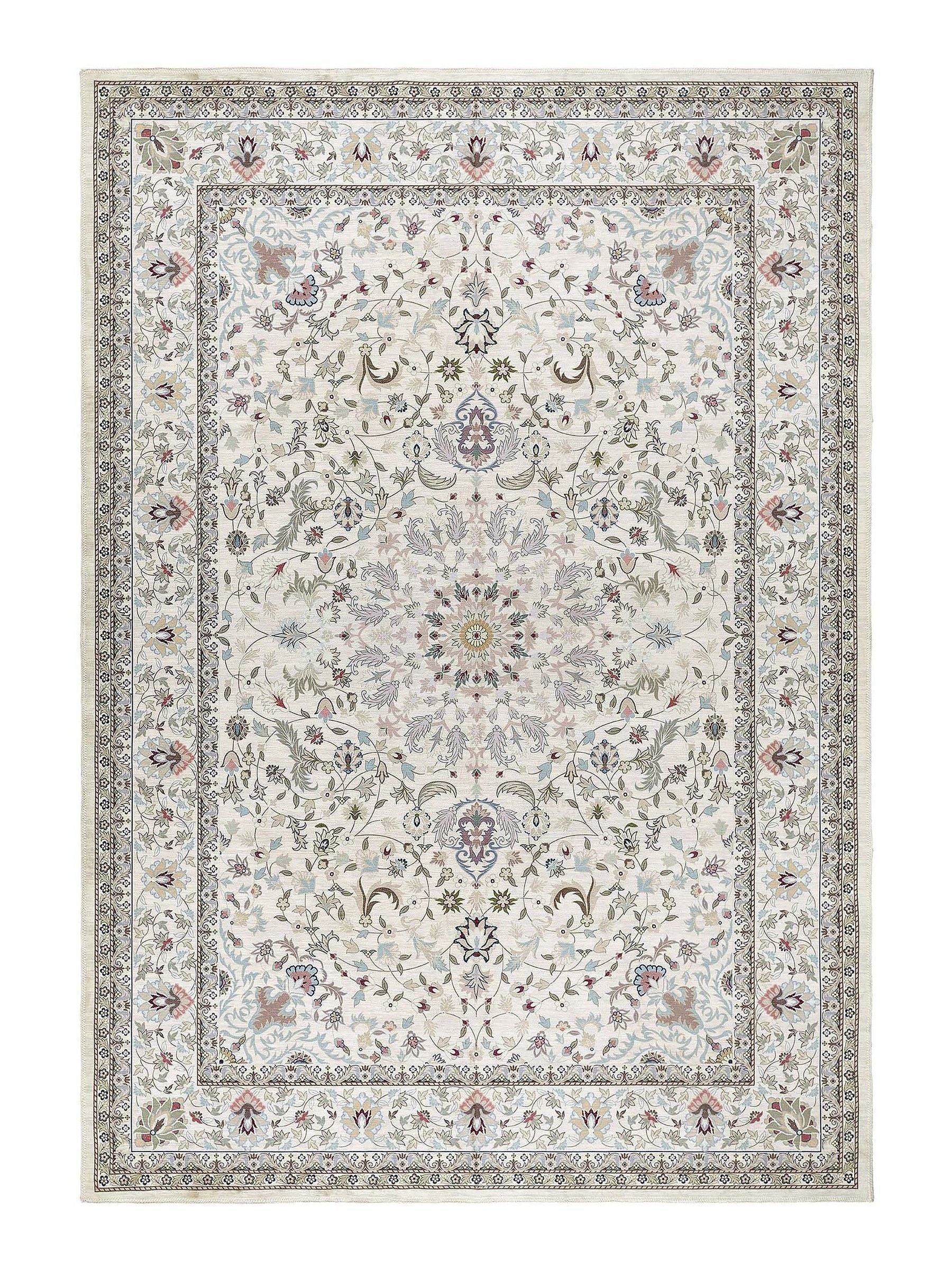 Origin Rugs washable Windsor rug in natural tones, imported from the UK