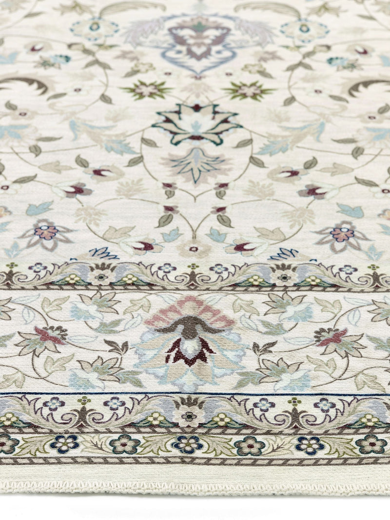 Origin Rugs washable Windsor rug in natural tones, imported from the UK