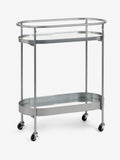 Silver Oval Drinks Trolley