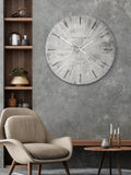 Thomas Kent Silver Starburst Oversized Wall Clock (British brand)