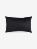 Cushion black velvet No Riff Raff slogan 40x59cm (British brand)