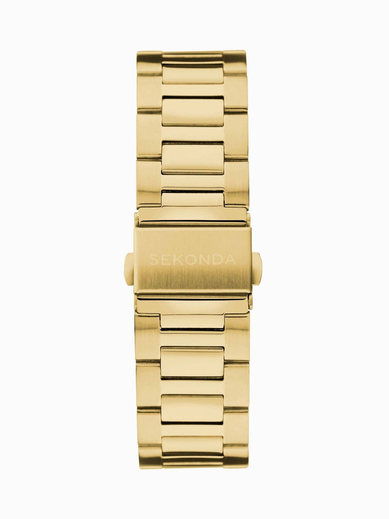 Sekonda gold tone analogue watch 43mm (British brand)