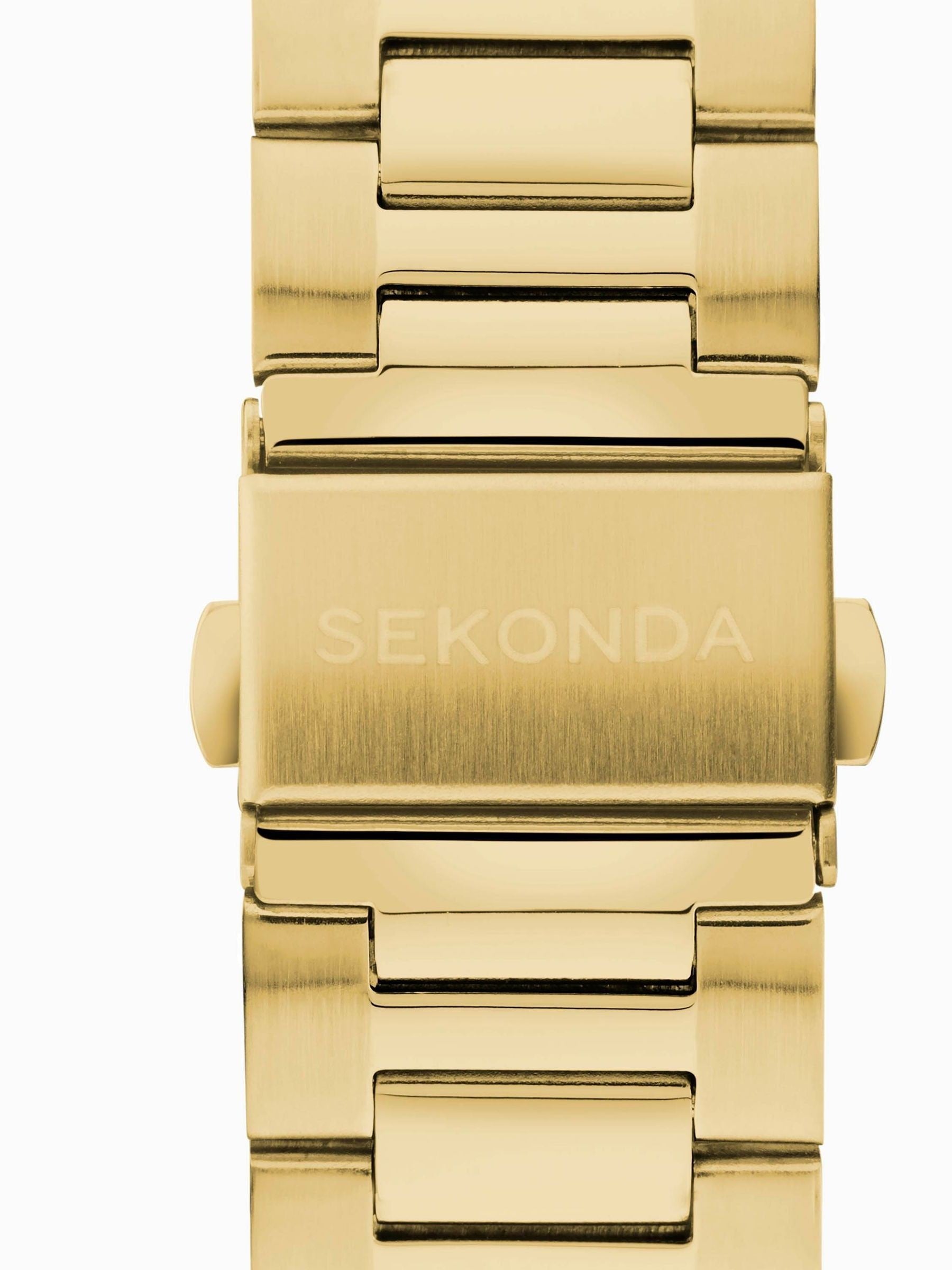 Sekonda gold tone analogue watch 43mm (British brand)