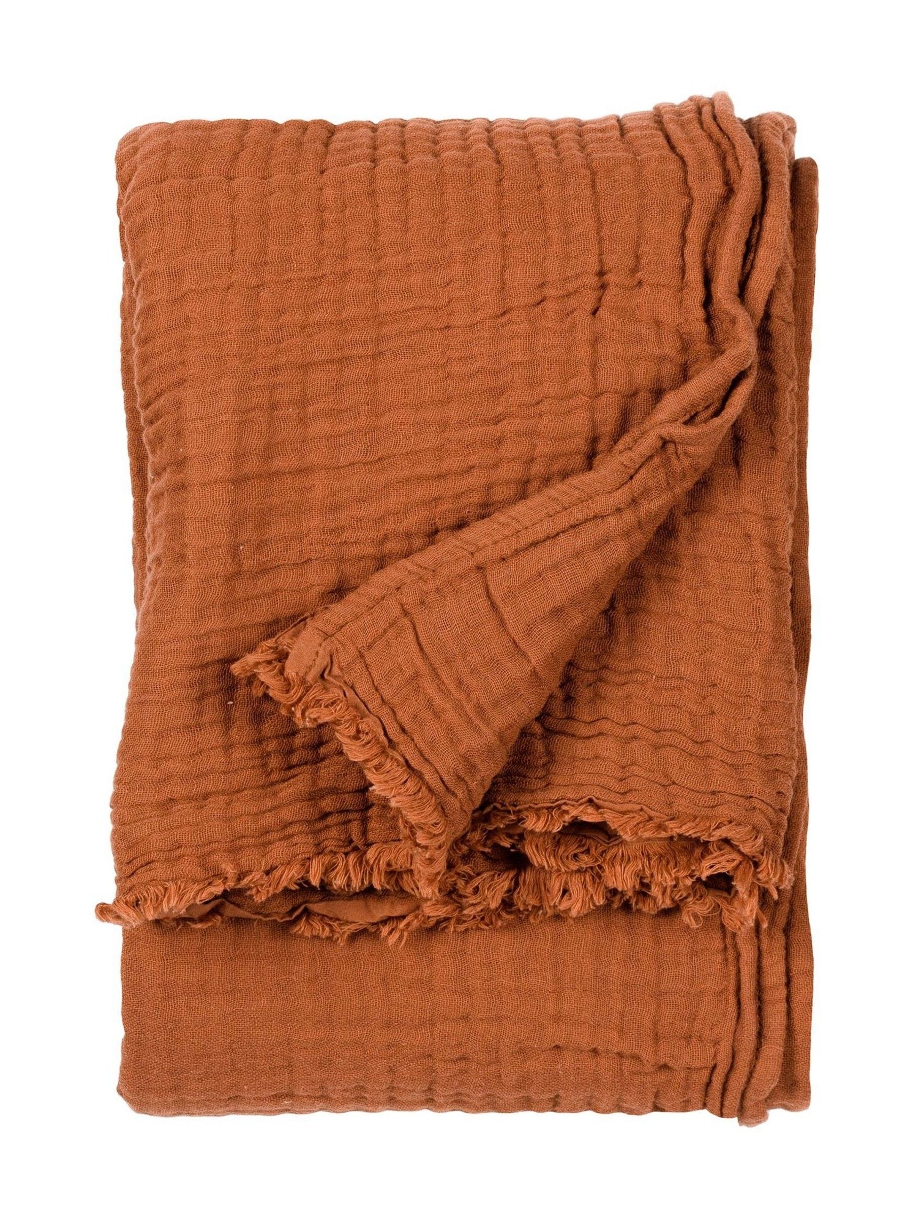 Yard cotton muslin throw warm white, UK version