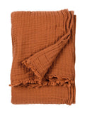 Yard cotton muslin throw warm white, UK version