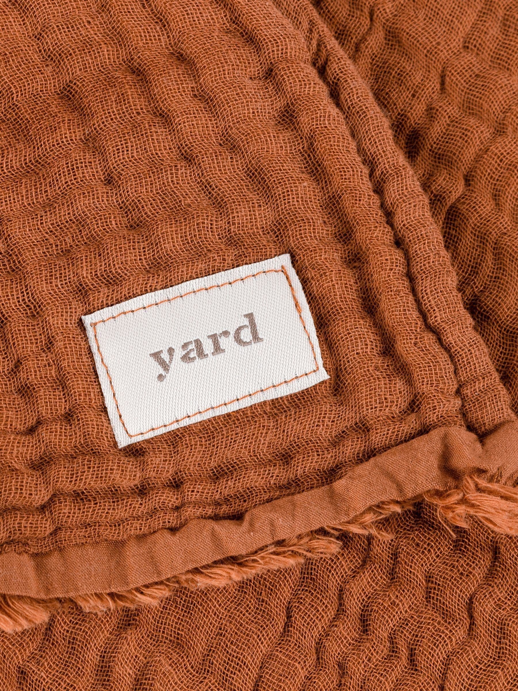 Yard cotton muslin throw warm white, UK version