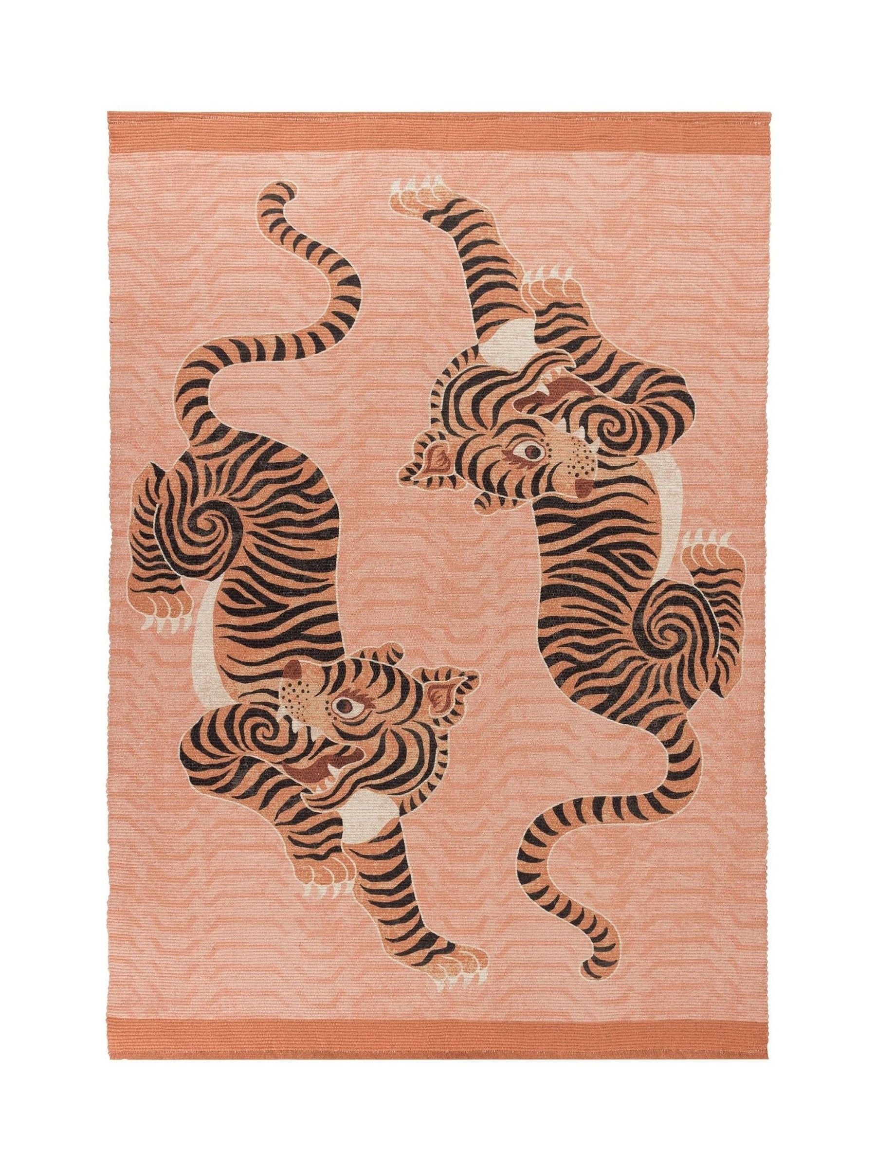 Furn Orange Tibetan Tiger vaskbart teppe (britisk merke)