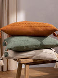 Yard eucalyptus green Caliche cushion - British product