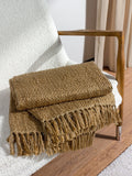 HÖEM Hazel Brown Morni Fringed Throw