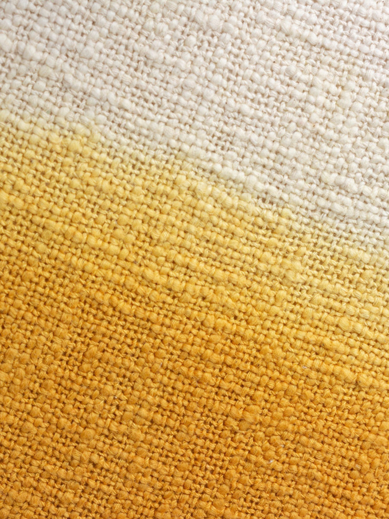 Furn Mizu cushion ochre yellow 50cm, imported from the UK