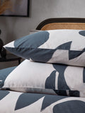 HÖEM Dusk Blue Meta Art Deco duvet cover and pillowcase set, UK version