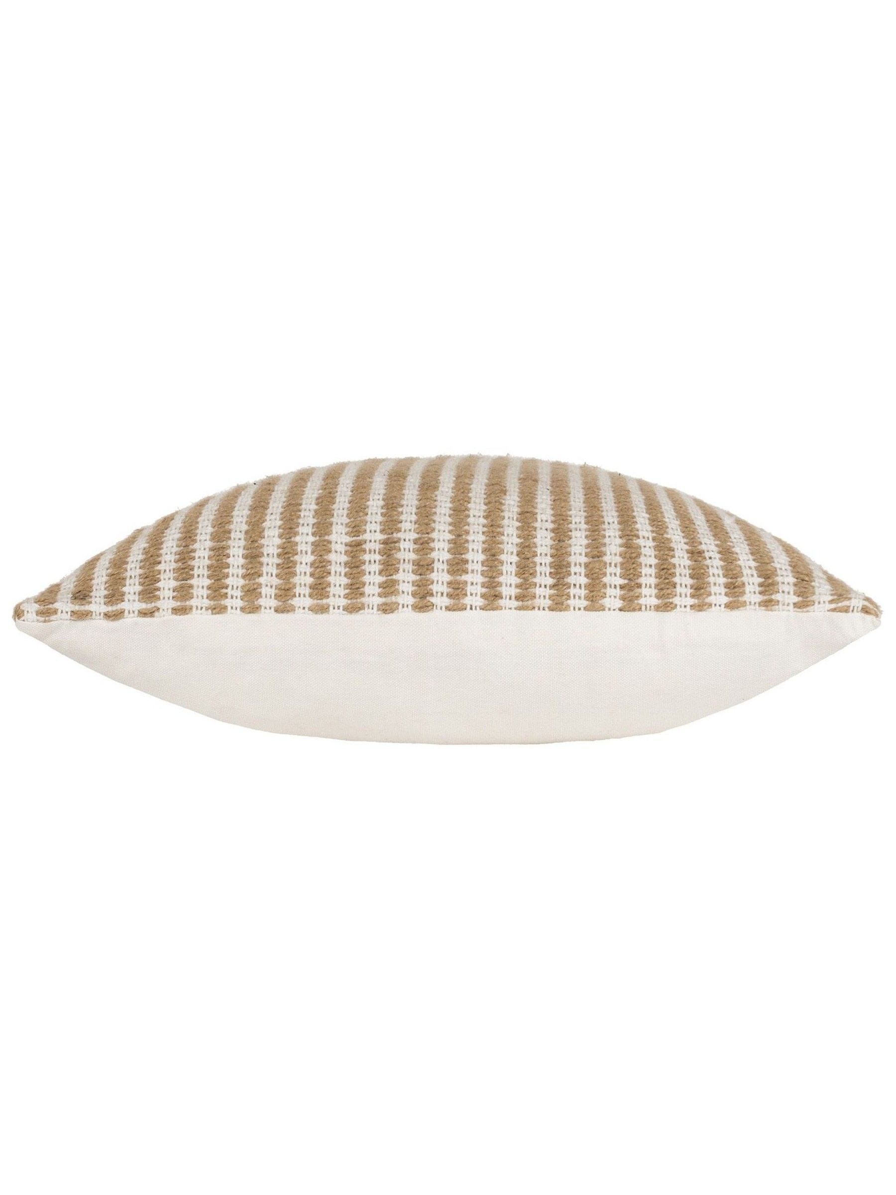 Yard Natural Beige Organik Streifen-Kissen 45 cm (britische Marke)