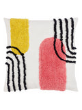 heya home Elmer cushion citrus yellow tufted cotton, imported from the UK