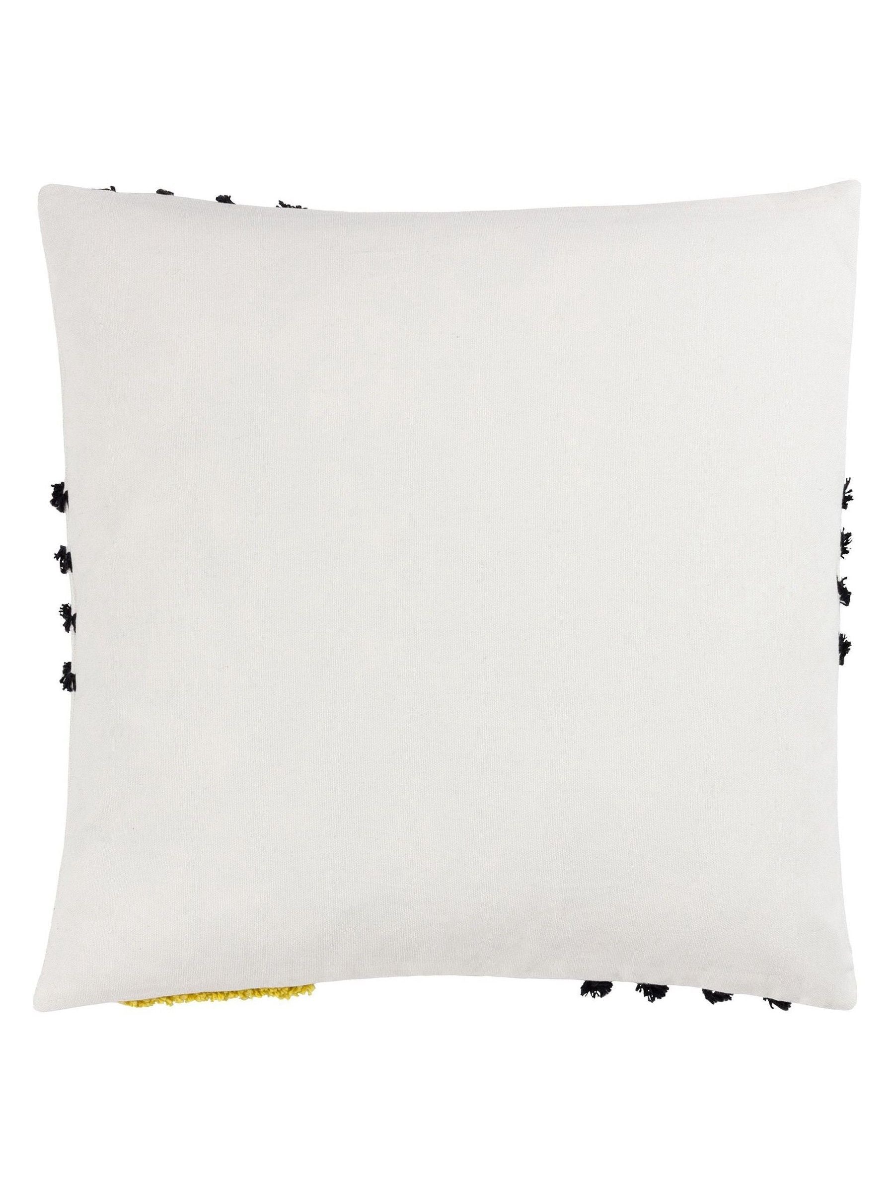 heya home Elmer cushion citrus yellow tufted cotton, imported from the UK