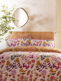 Furn Pink Protea Reversible Floral Duvet Cover and Pillowcase Set