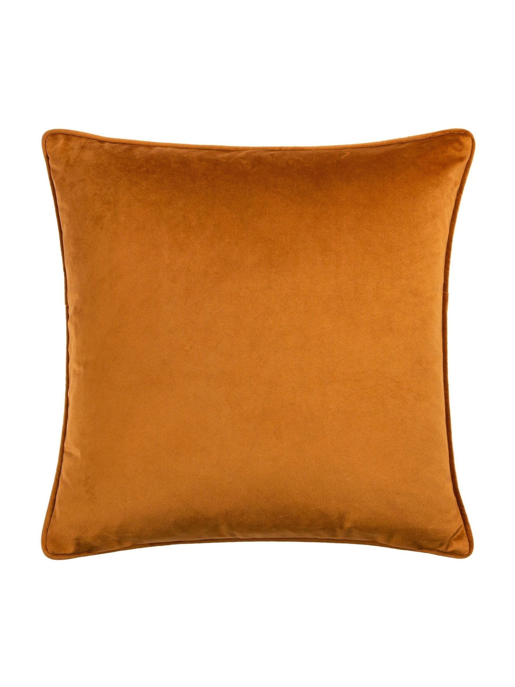 HÖEM Bronze Malans geometrisches Kissen aus Schnittvelours (britische Marke)
