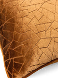 HÖEM Bronze Malans geometrisches Kissen aus Schnittvelours (britische Marke)