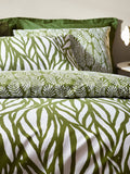Botanics Olive Green duvet cover and pillowcase set, UK version