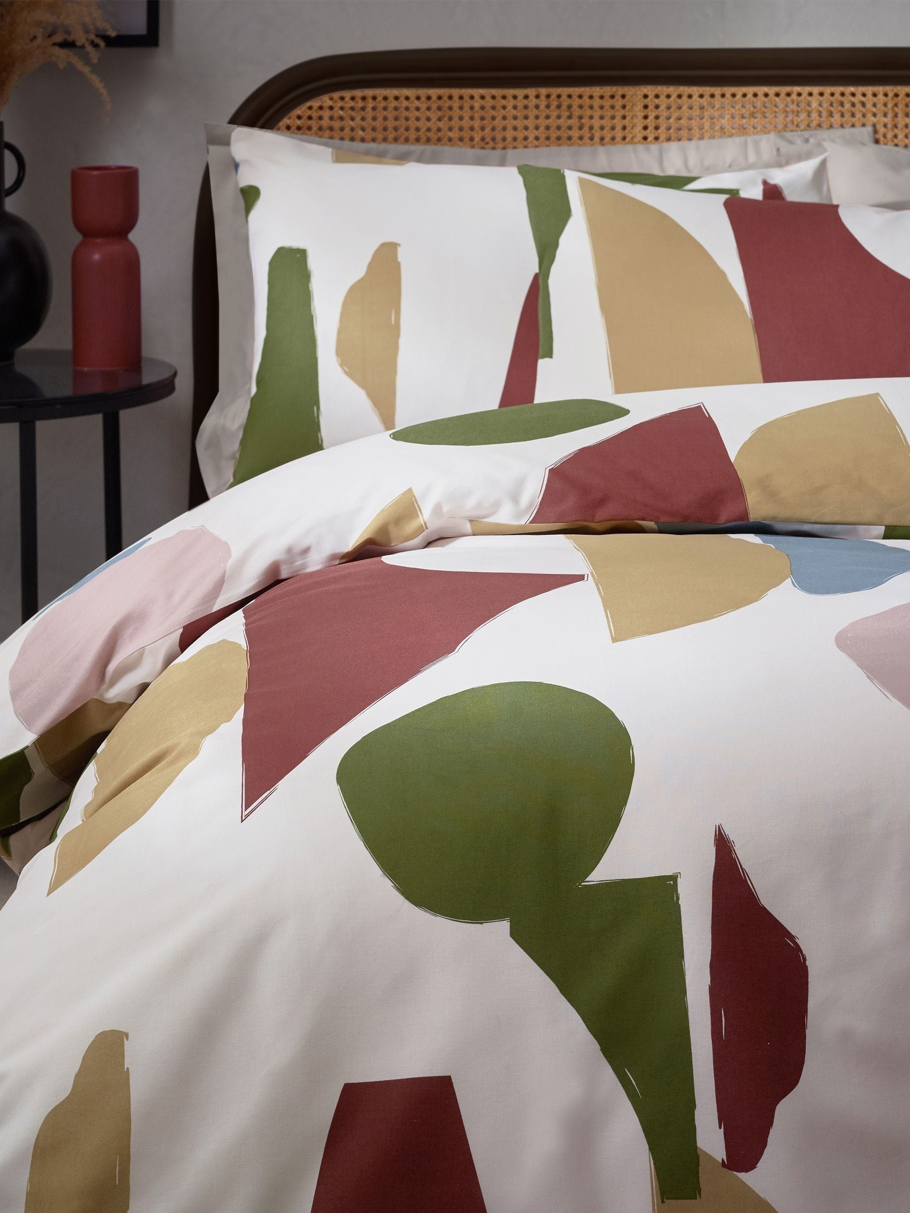 HÖEM Multicolour Dusk Blue Meta Art Deco duvet cover set, UK version