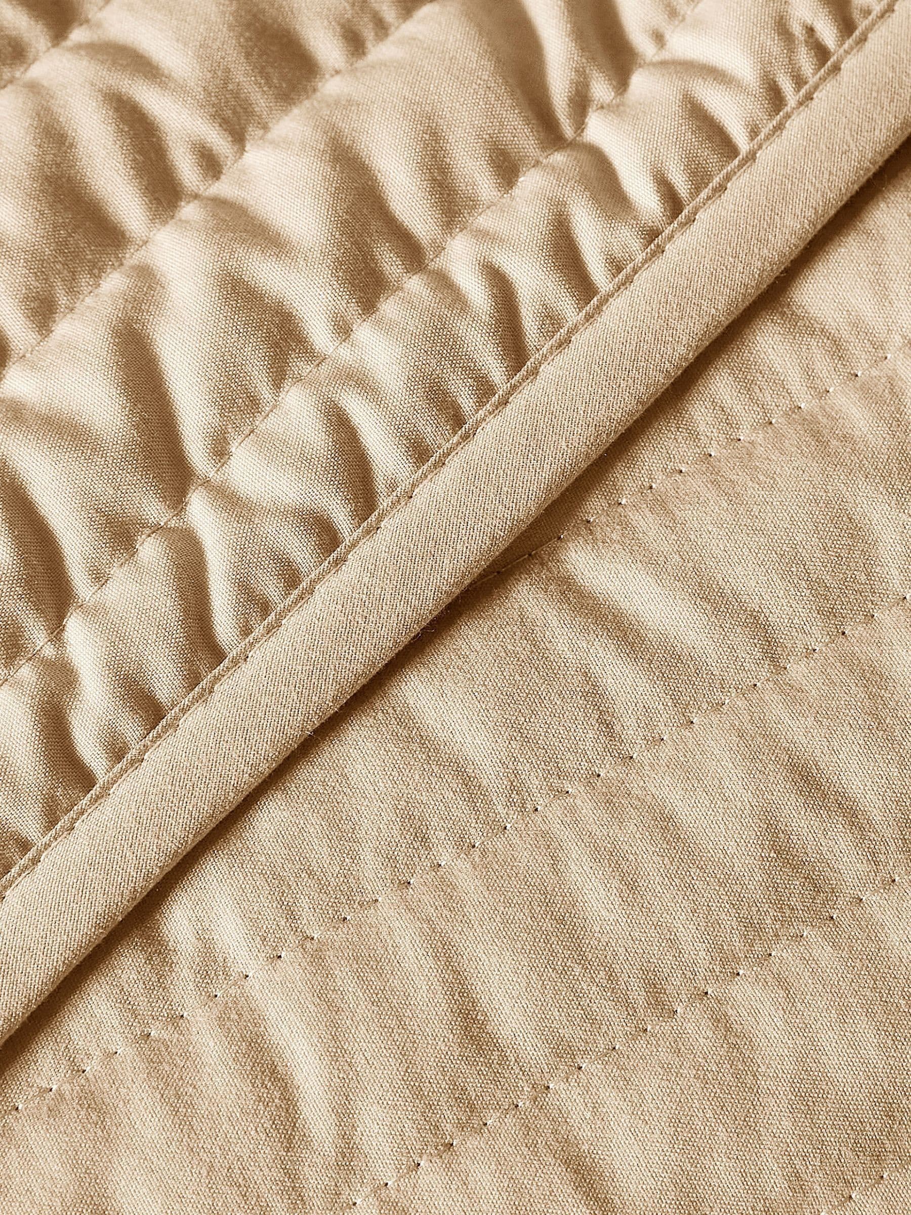 Bianca steppeteppe naturlige lineære linjer 220x230cm - Britisk produkt