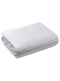 Bianca White quilted lines bedspread 220x230cm, imported from the UK