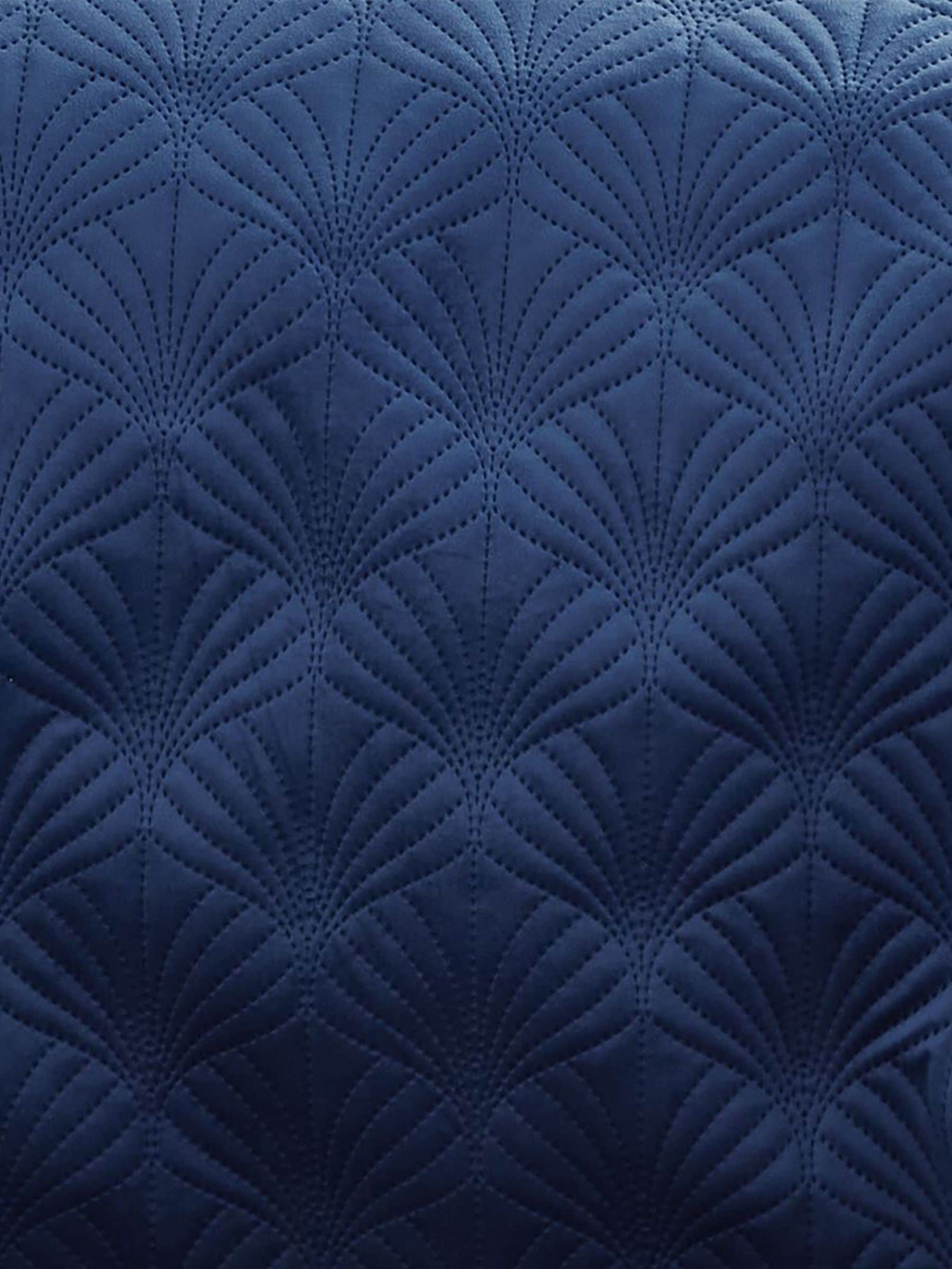 Catherine Lansfield Blue Art Deco Pearl Throw - British product