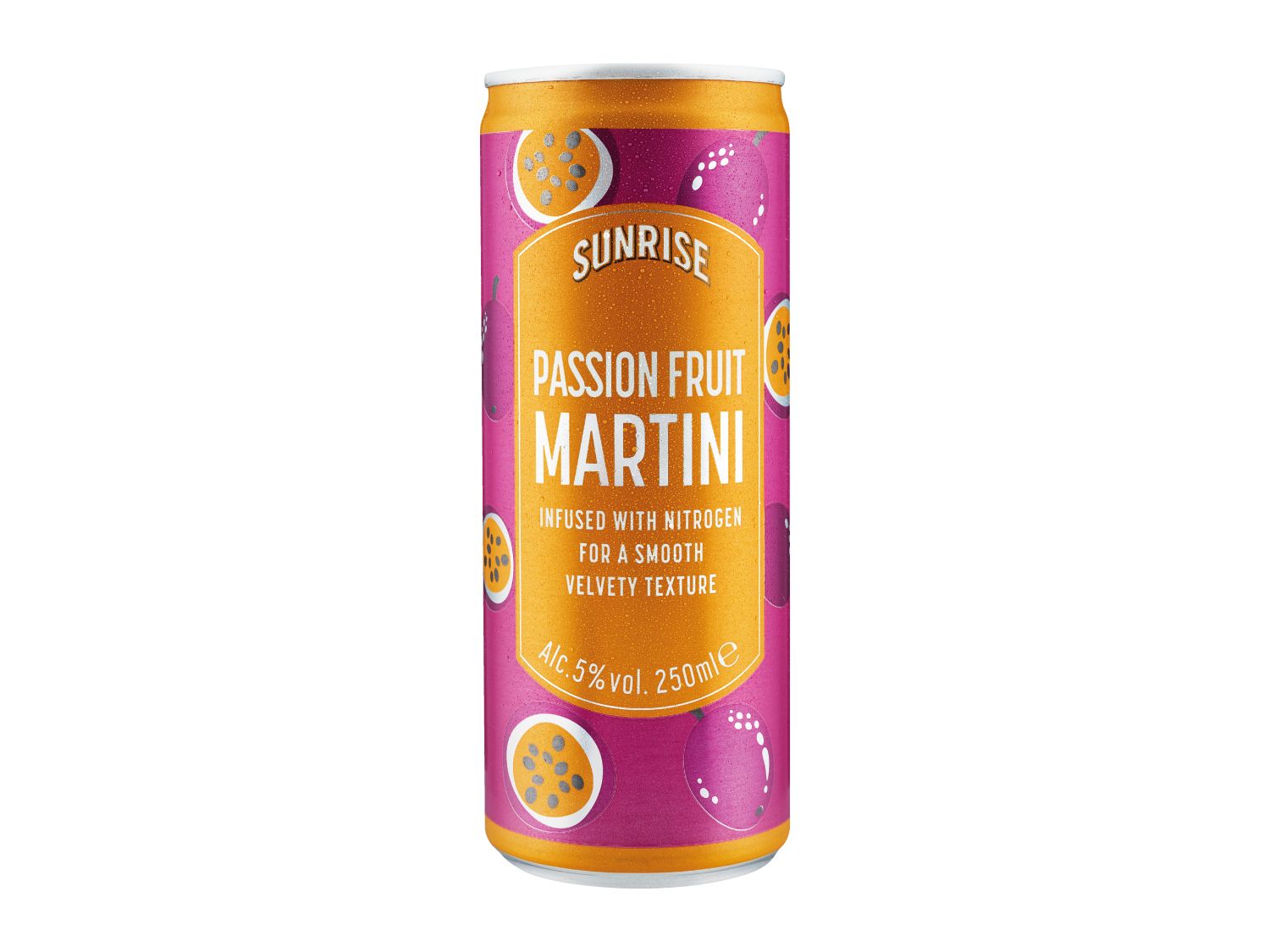 Passion fruit martini ready-to-drink cocktail 250ml, imported from the UK