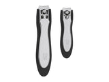 2-piece stainless steel nail clipper set with nail catcher - British product