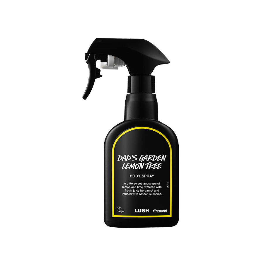 Lush Dad's Garden Lemon Tree body spray, UK version