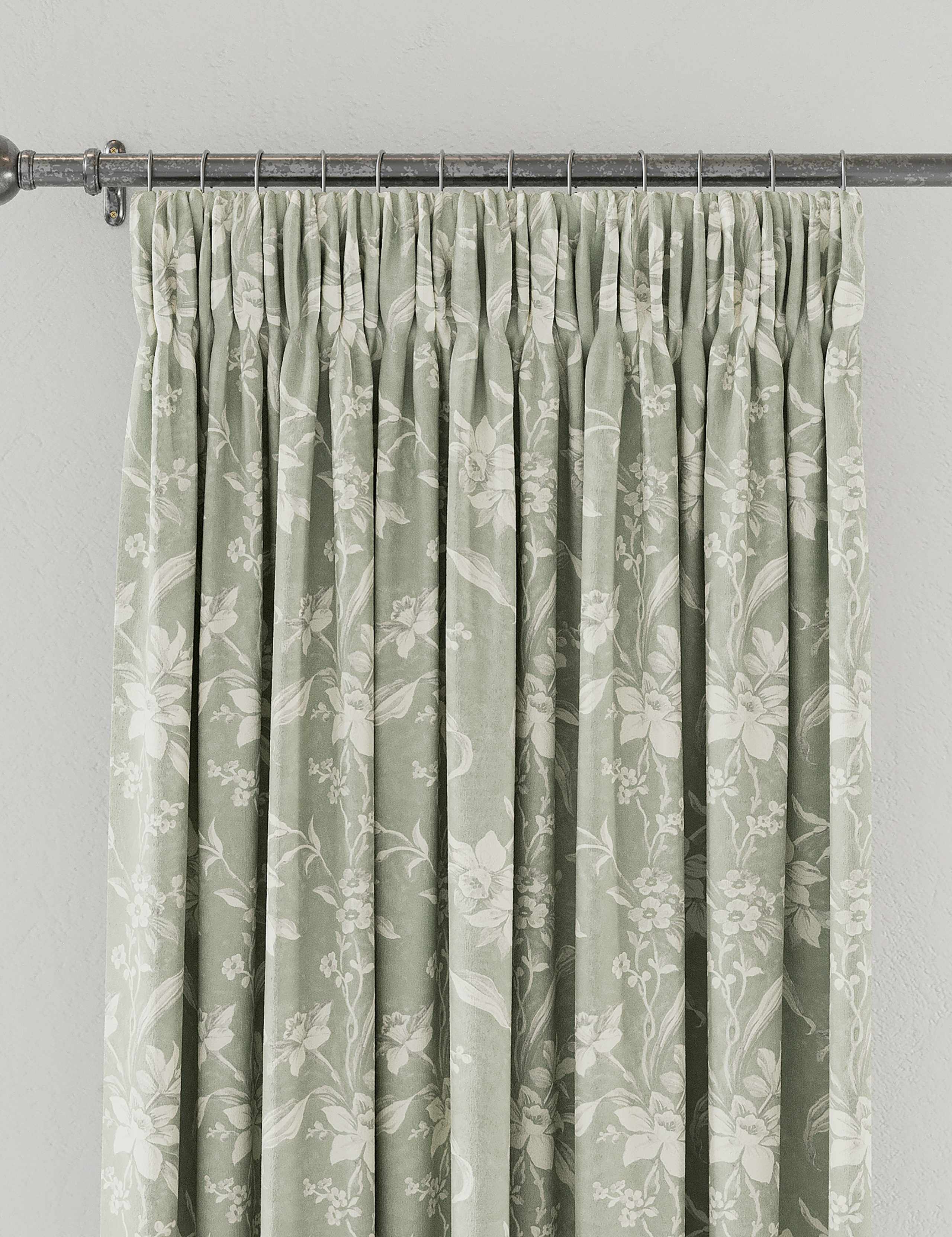 V&A cotton blackout curtains floral pattern, imported from the UK
