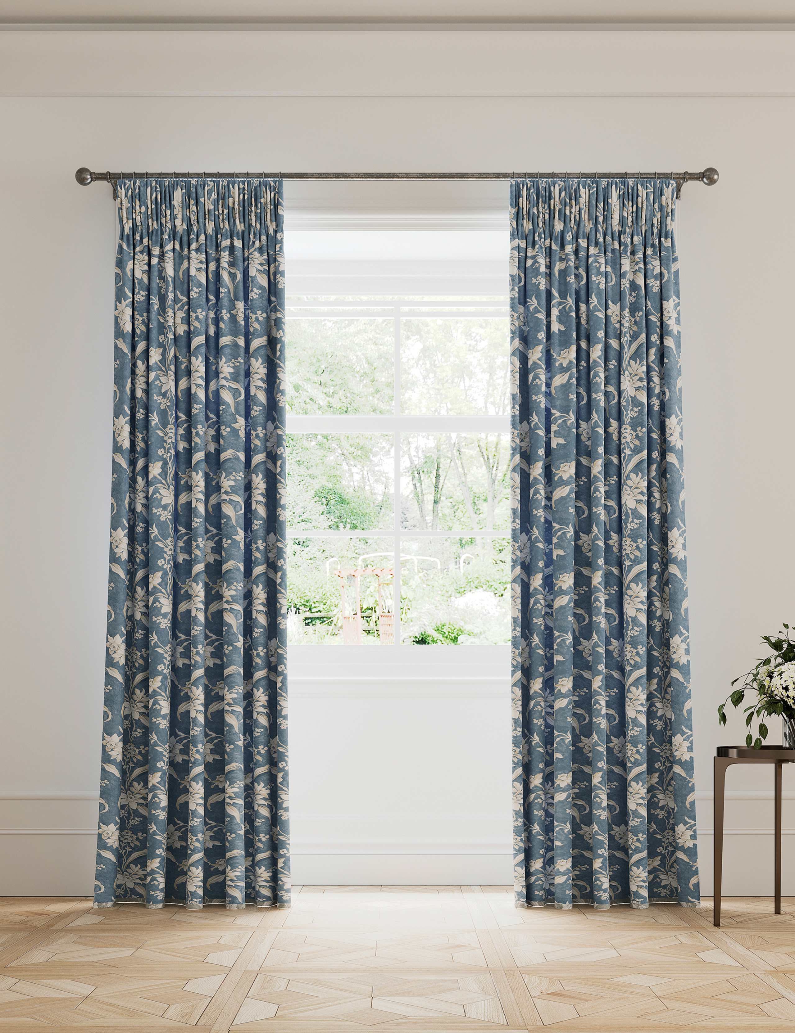 V&A Daffodil pure cotton blackout curtains, imported from the UK