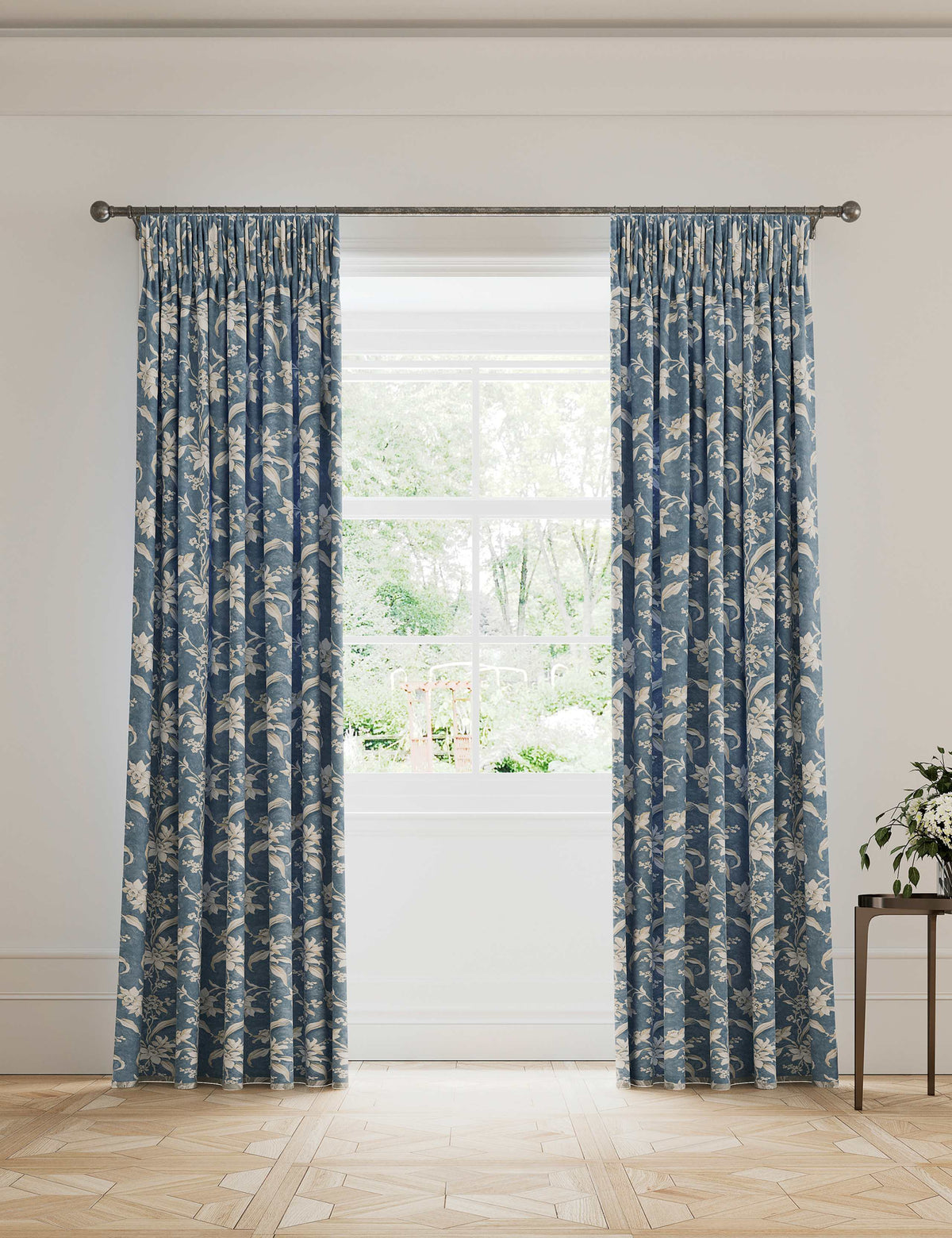 V&A Daffodil pure cotton blackout curtains, imported from the UK