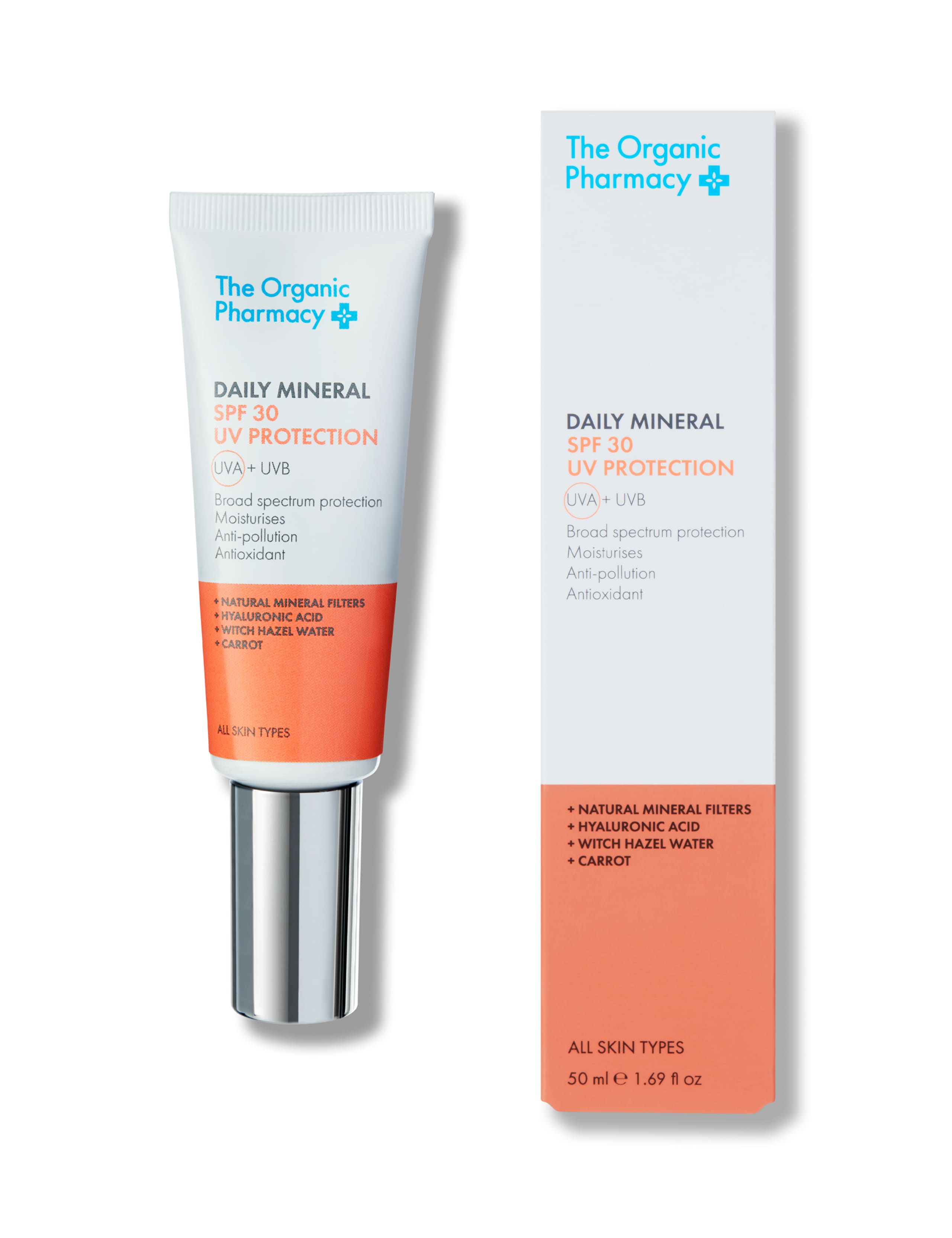 The Organic Pharmacy Daily Mineral SPF 30 50ml (British brand)