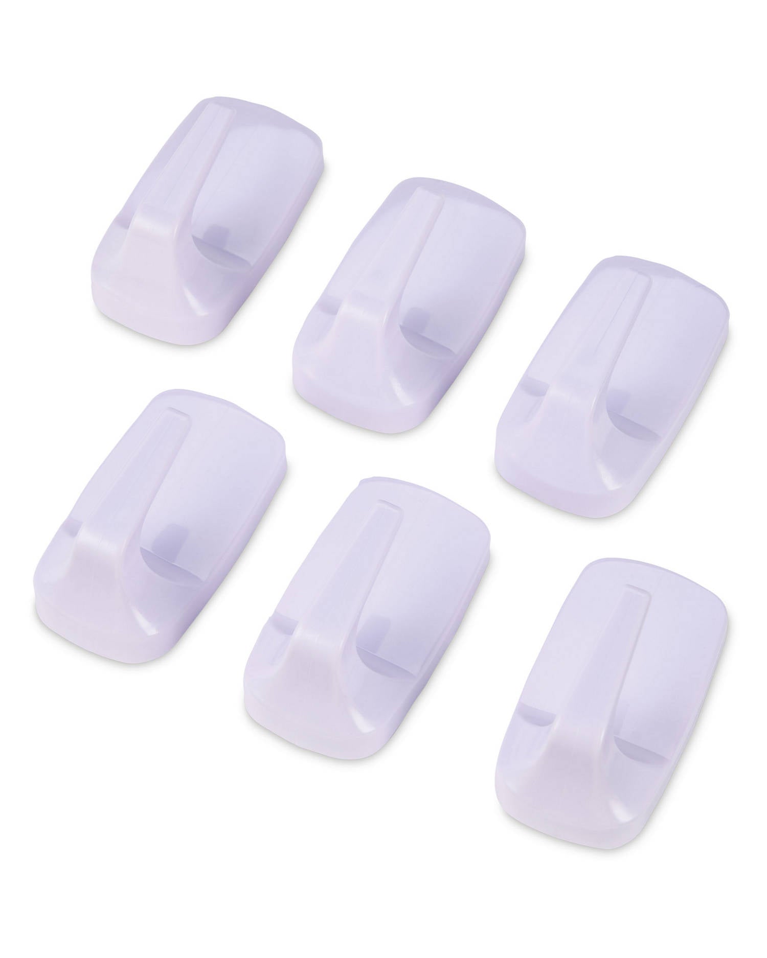 Self-Adhesive Damage-Free Hanging Hooks (White, Set of 2)