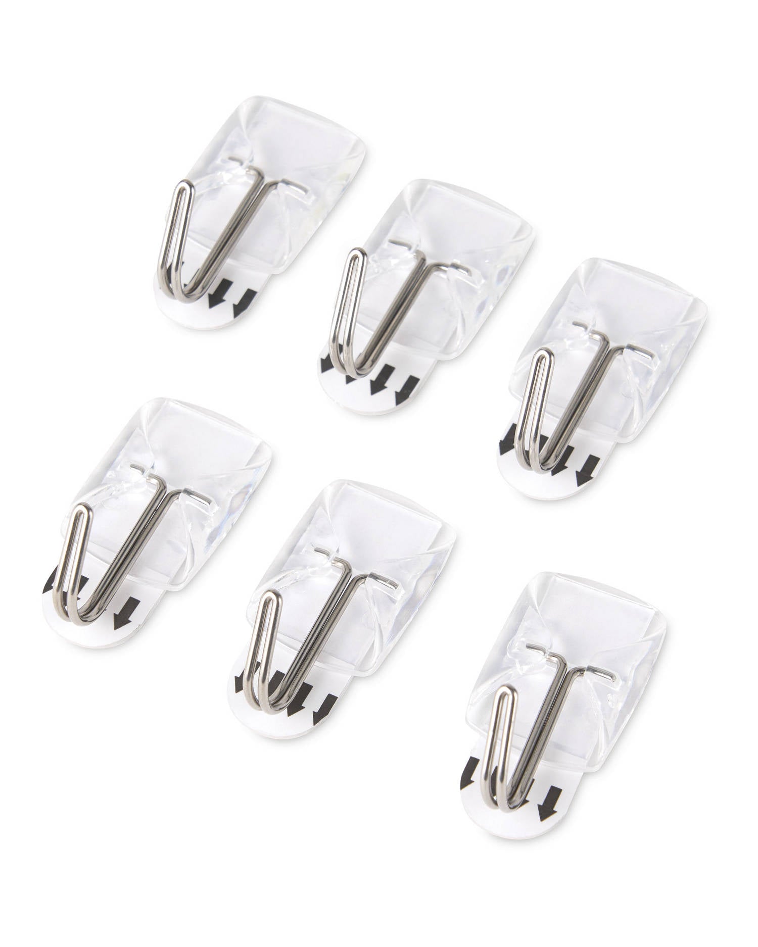 Self-Adhesive Damage-Free Hanging Hooks (White, Set of 2)
