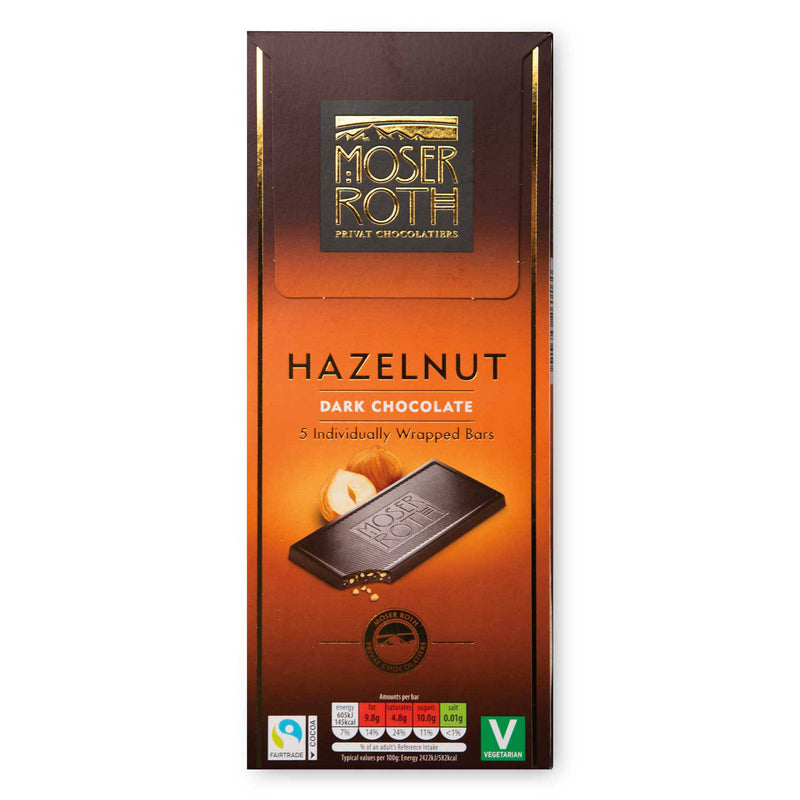 Dark hazelnut chocolate, free from nuts and milk, UK version