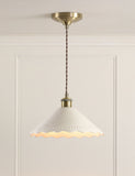 Laura Ashley Daws ceramic scallop pendant light (British brand)