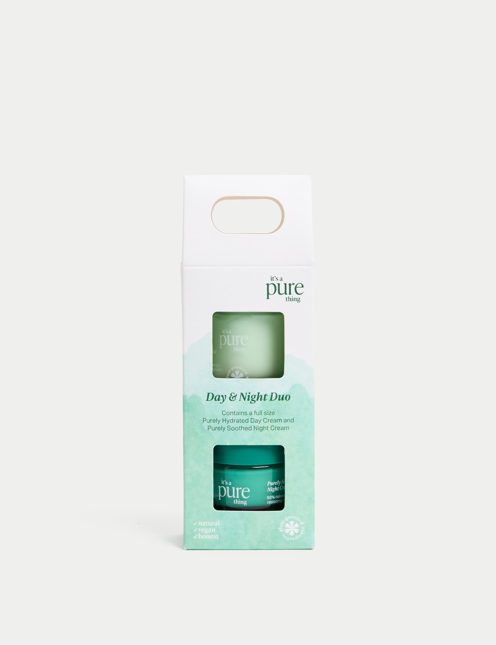 Pure Day and Night Duo facial moisturiser set - British product
