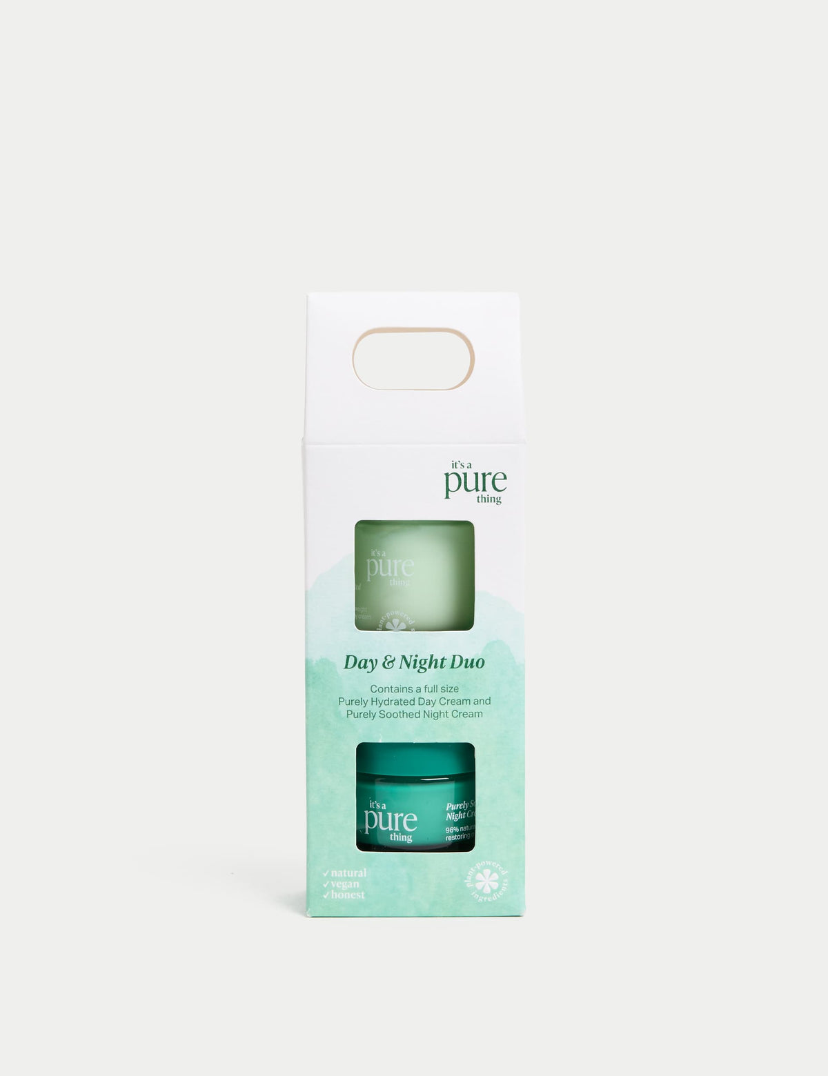 Pure Day and Night Duo facial moisturiser set - British product
