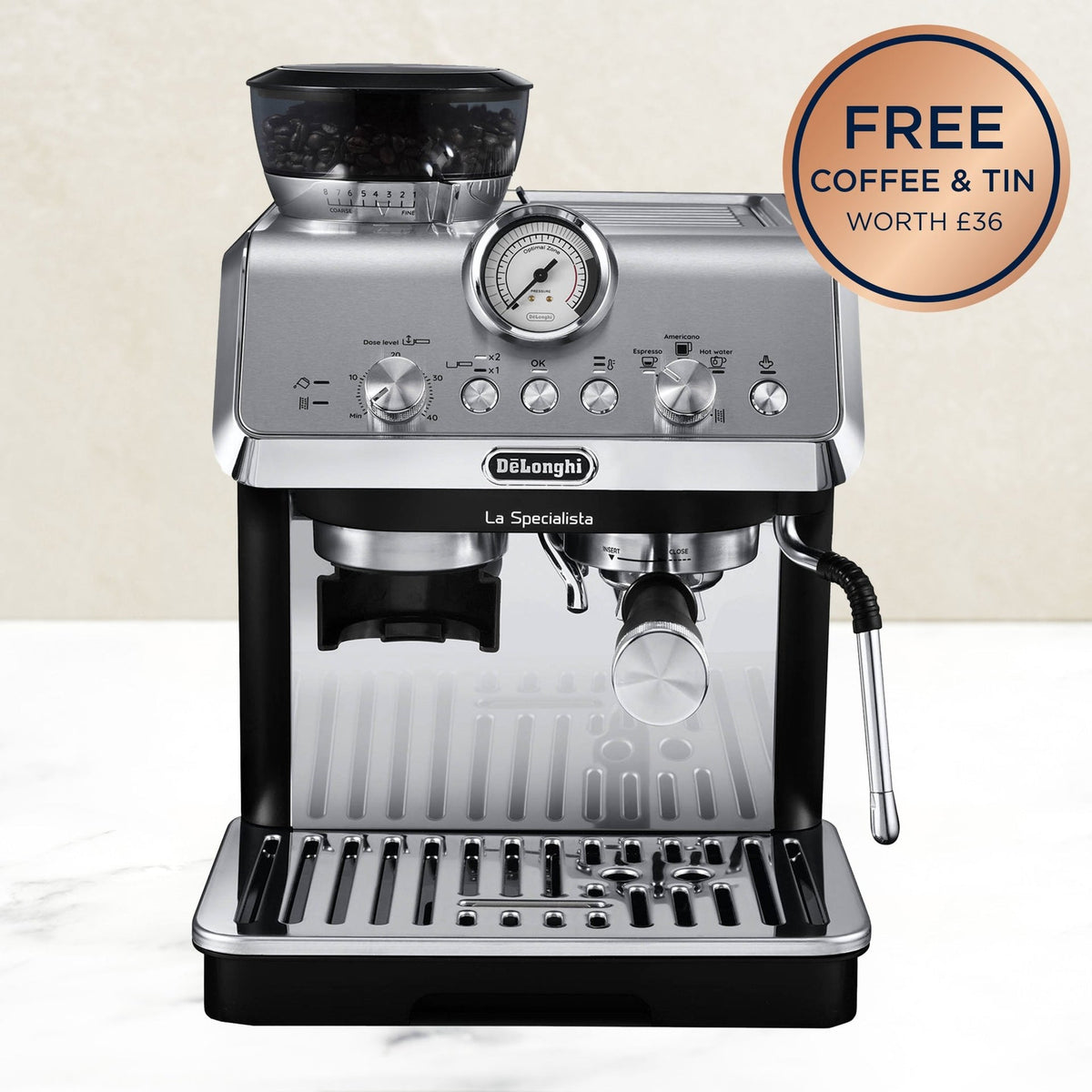 De'Longhi La Specialista Arte Evo coffee machine - British product