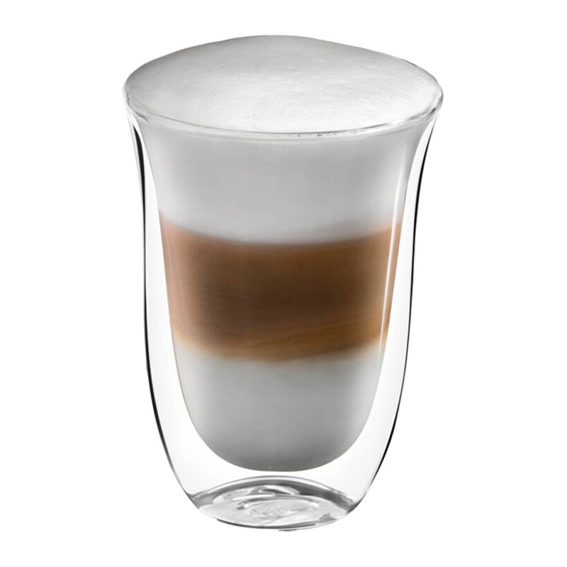 De'Longhi latte glass double-walled set of 2 - British product