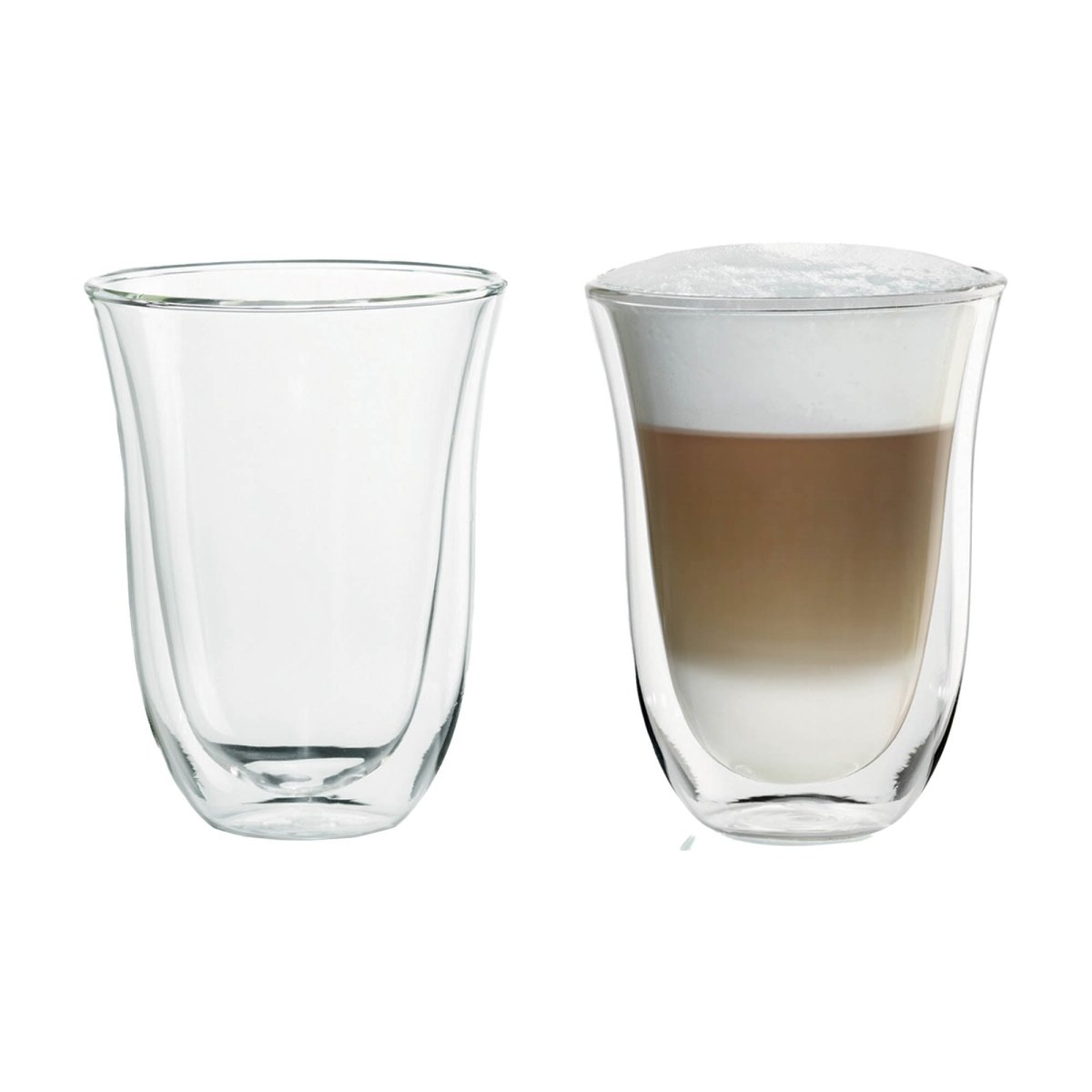 De'Longhi double-walled latte glass set of 2 - British product