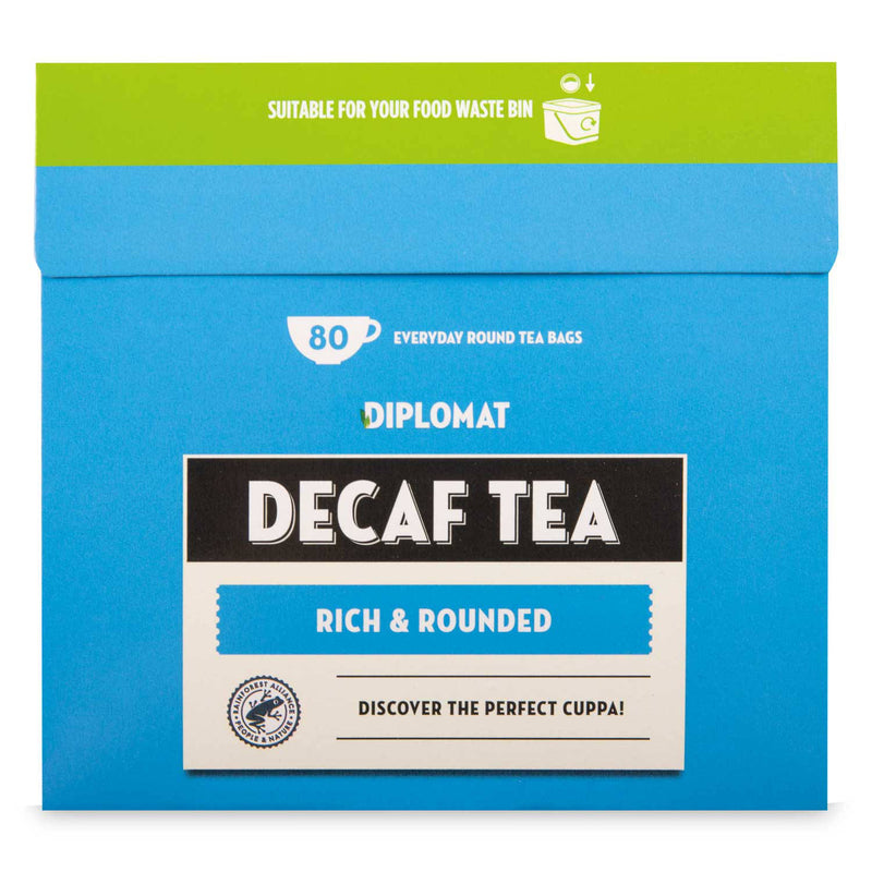 Decaf tea bags 80 pack, imported from the UK