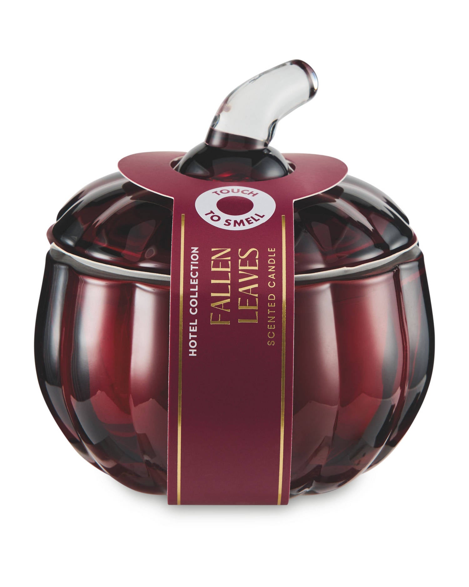 Pumpkin candle in Orange, Maroon, Iridescent Speckle (British brand)