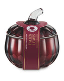 Pumpkin candle in Orange, Maroon, Iridescent Speckle (British brand)