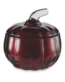 Pumpkin candle in Orange, Maroon, Iridescent Speckle (British brand)