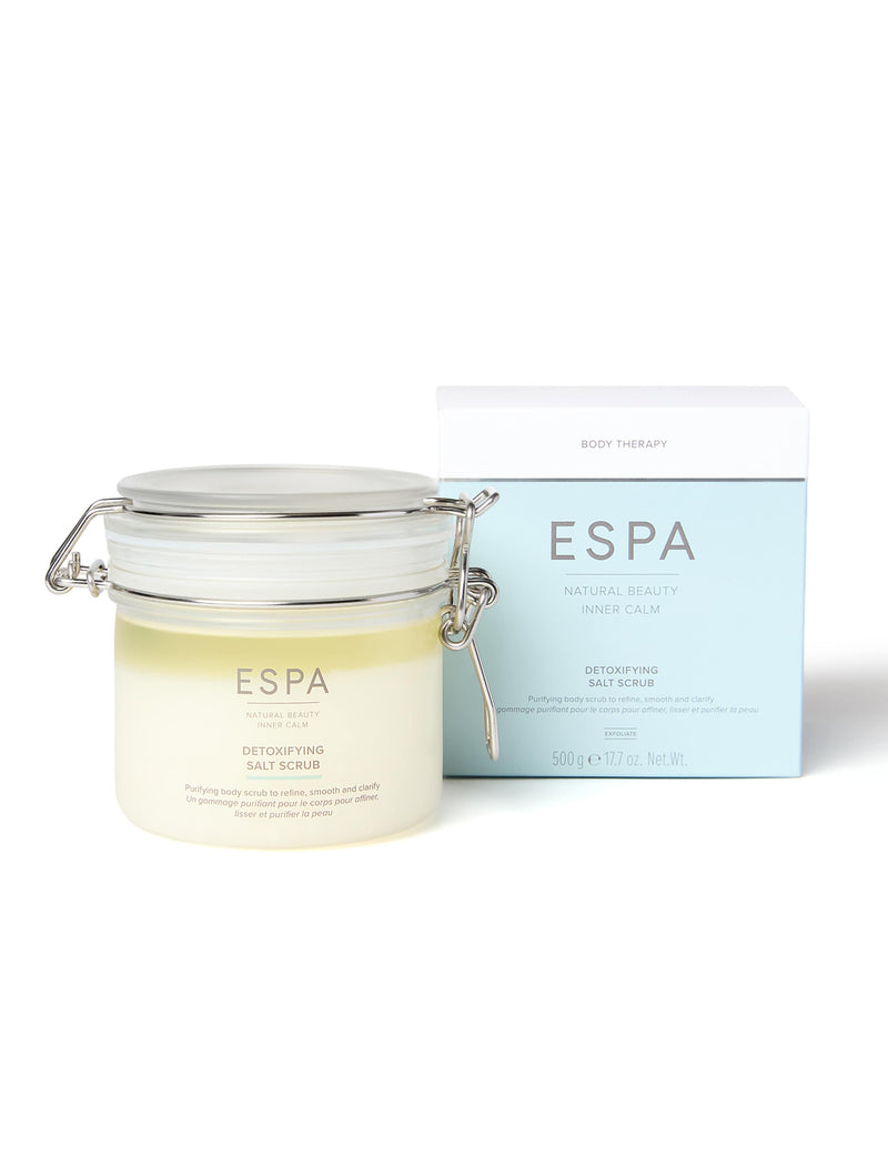 ESPA detoxifying salt scrub 500g jar - British product