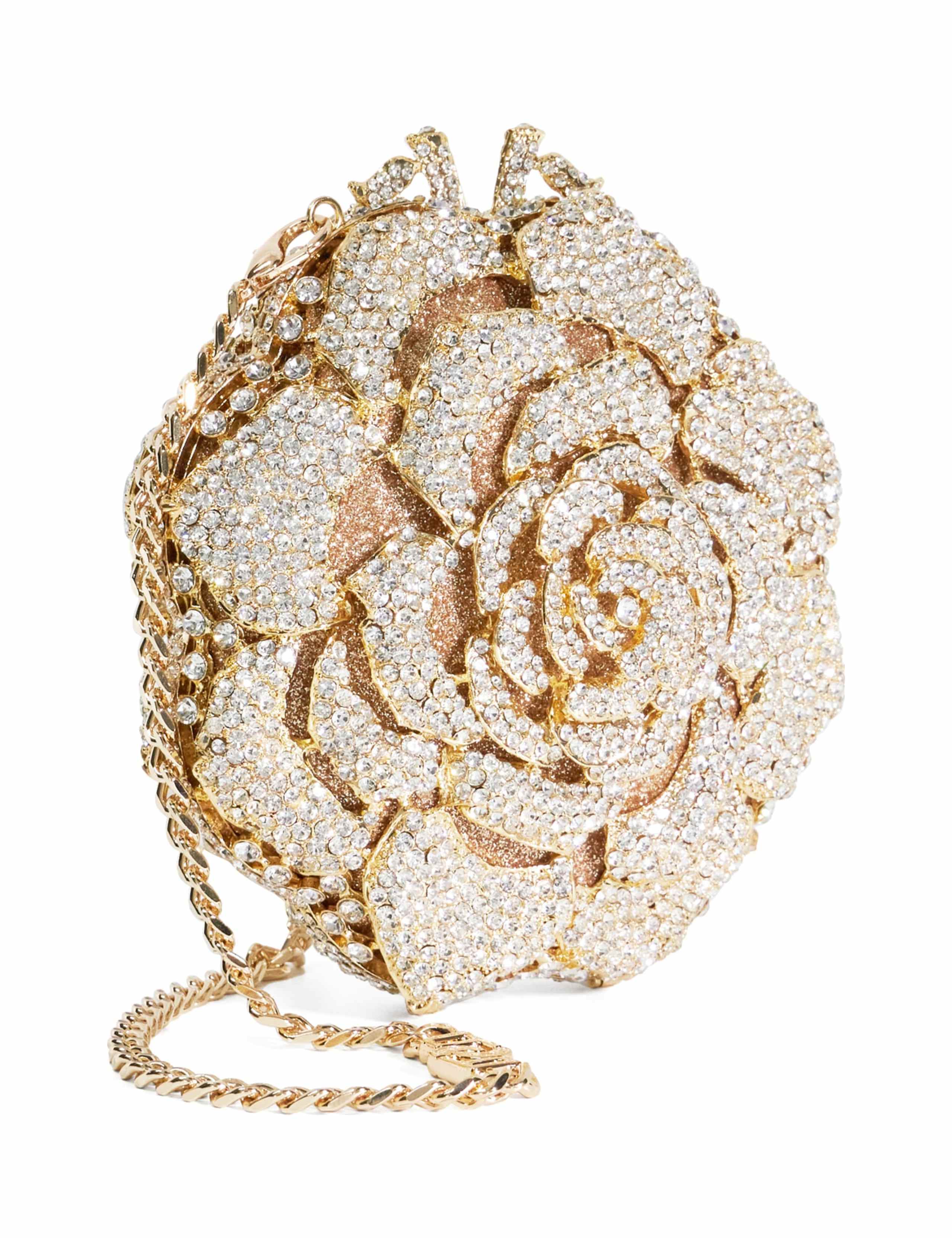 Dune London diamante chain strap clutch bag, imported from the UK