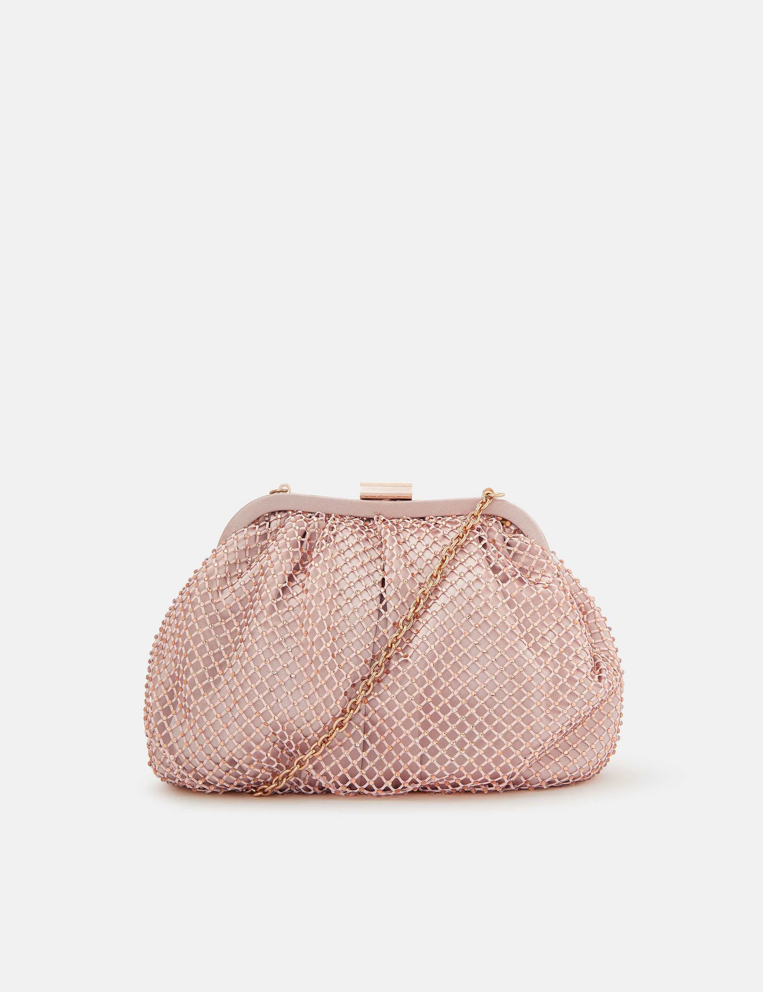 Accessorize diamante chain strap clutch bag, imported from the UK