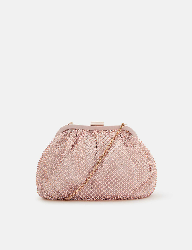 Accessorize diamante chain strap clutch bag, imported from the UK